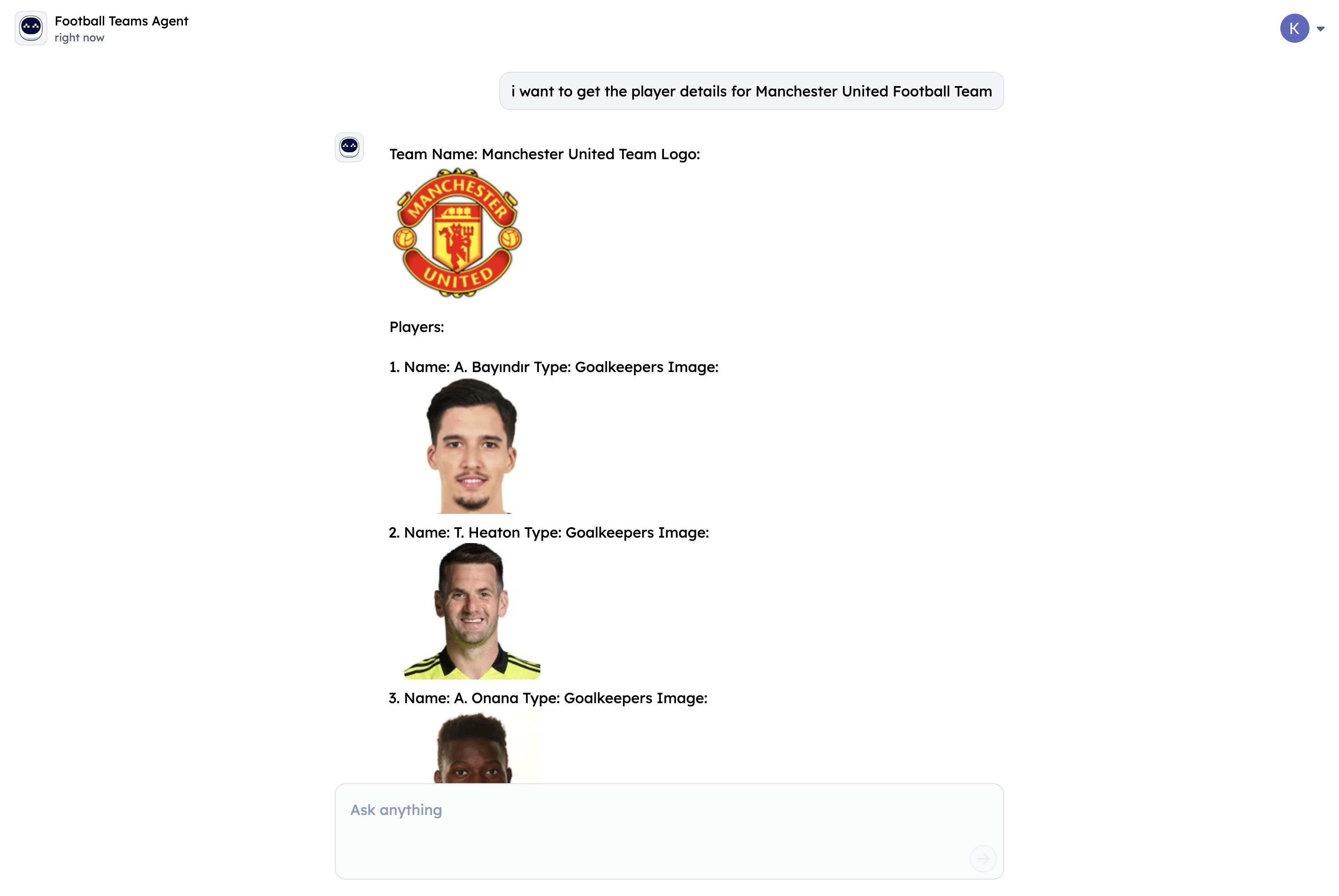 Agent Response