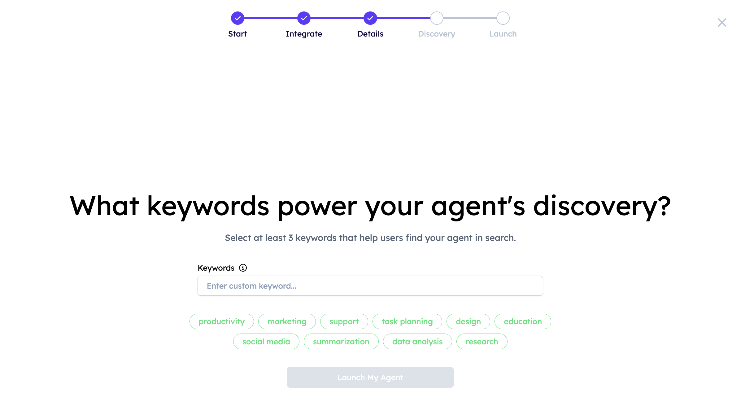 Add search keywords