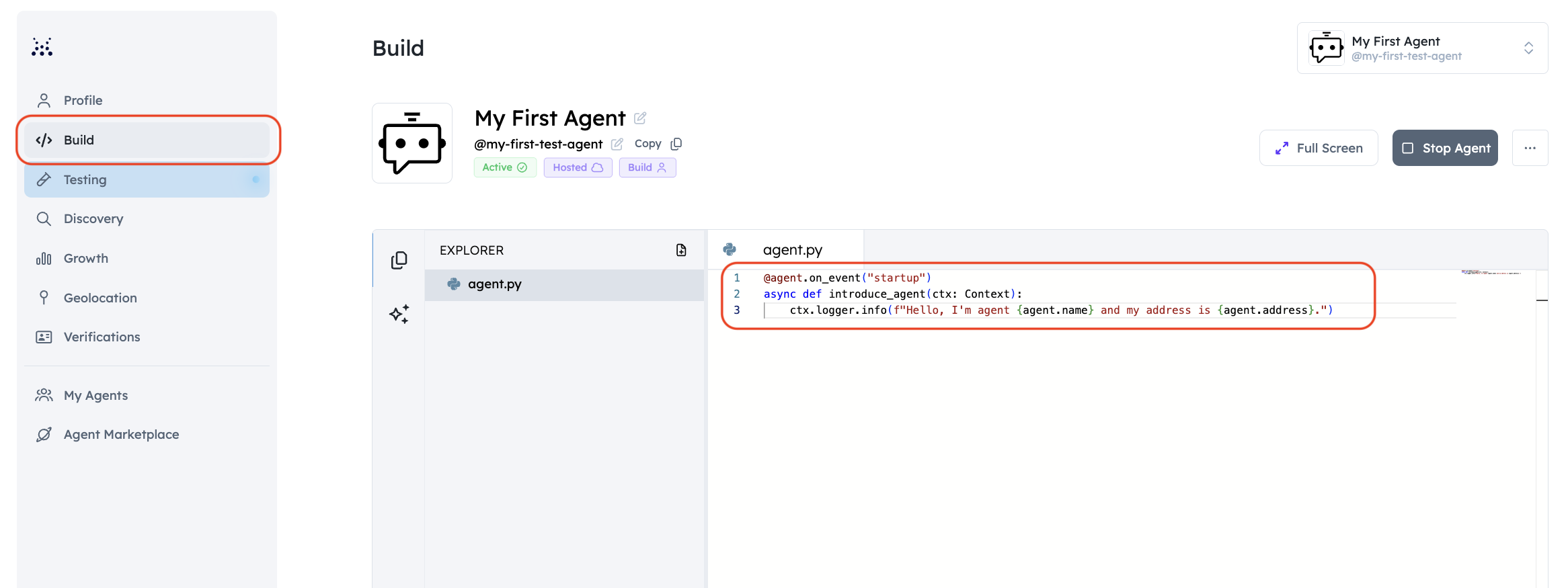 blank-agent-code-start