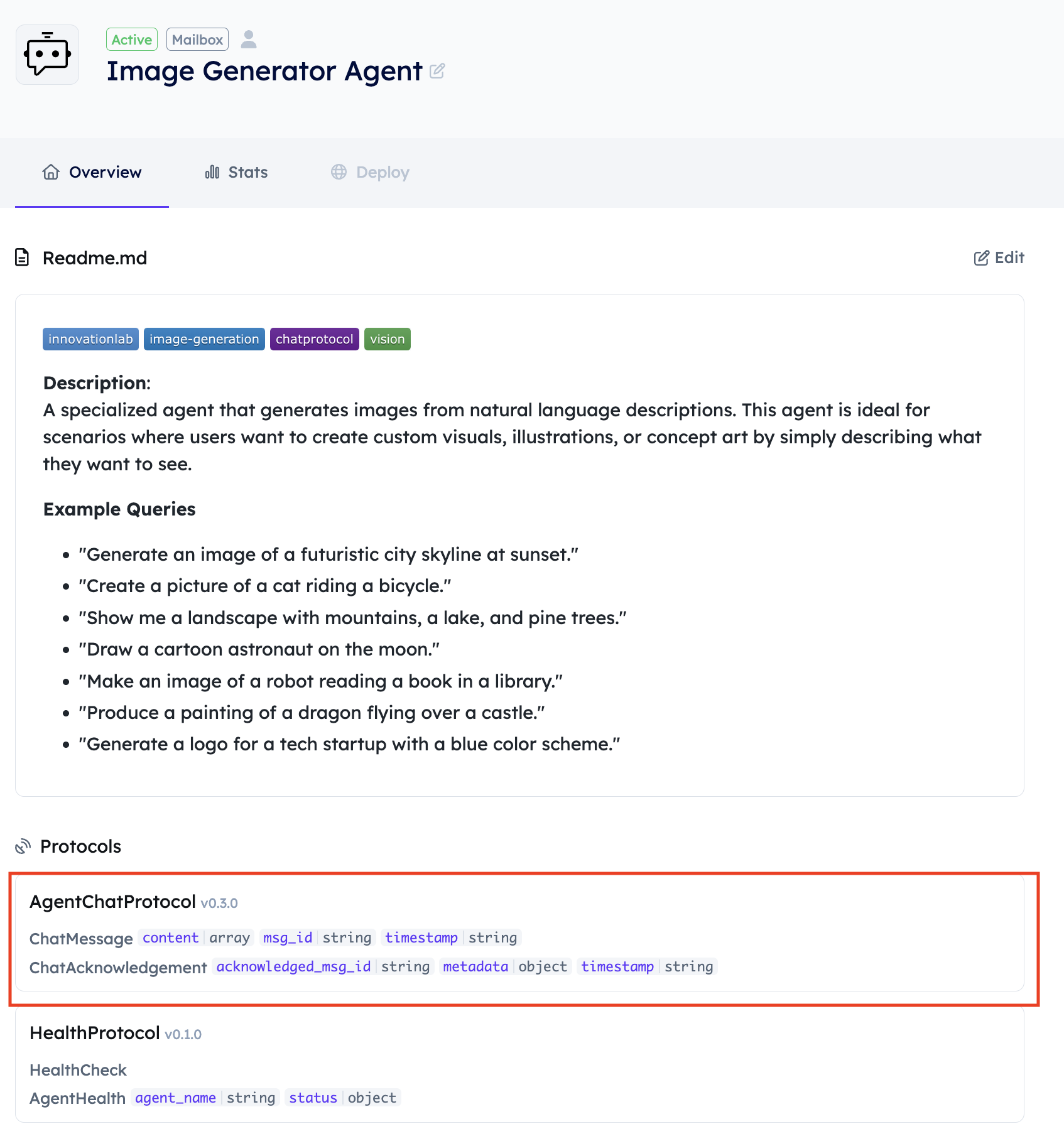 Chat Protocol version